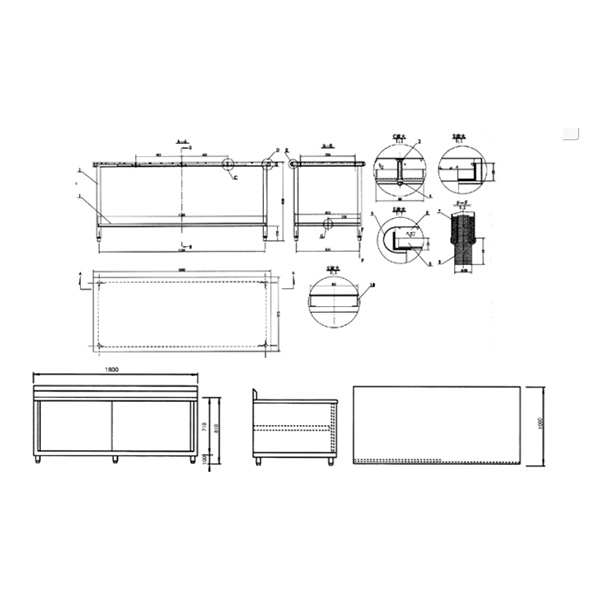 雙開(kāi)門(mén)調理(lǐ)櫃(打荷台櫃)2